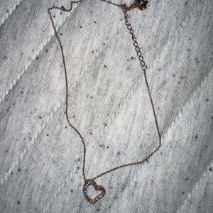 Elegant Gold Heart Pendant Necklace